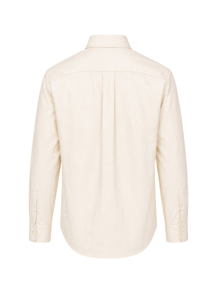 LEMAIRE Regular Long Sleeve Washed Cotton Shirt - view 2