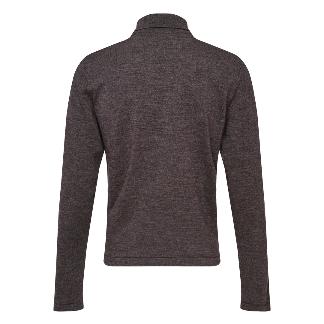 Long Sleeve Knitted Polo Top