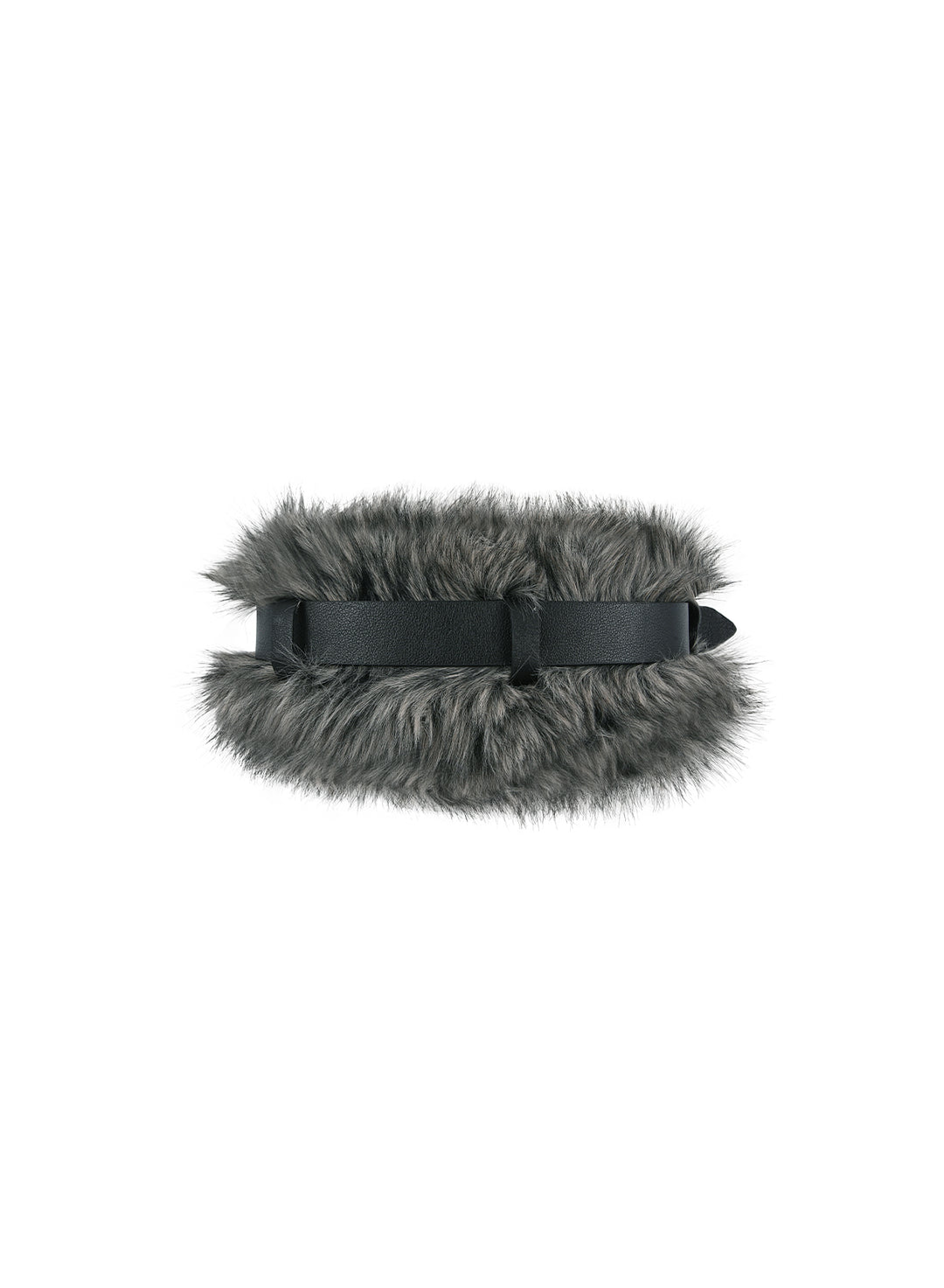 Belted Fur Short Muffler