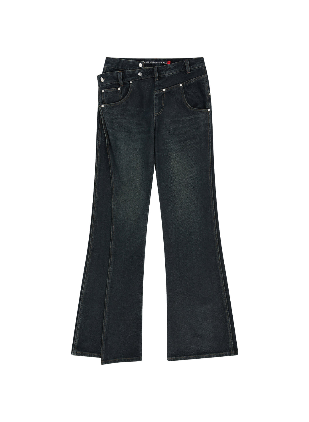 Twist Fold Flare Jeans