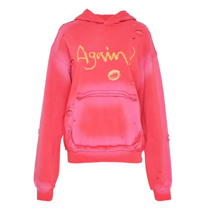 Spray Washed Distressed Hoodie