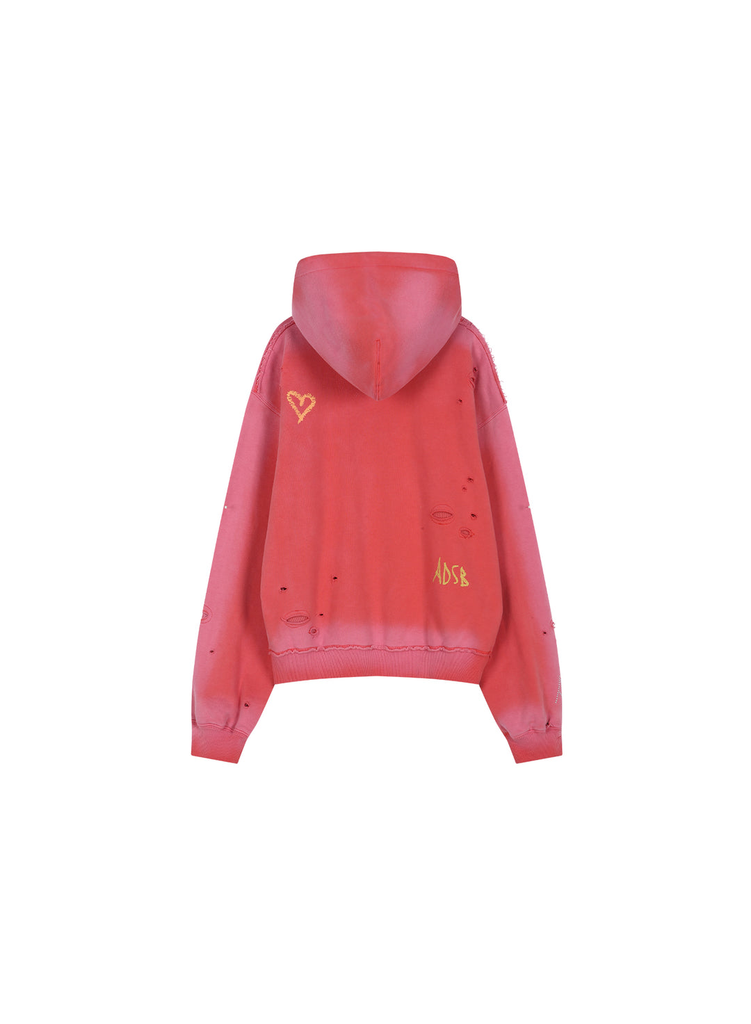 Spray Washed Distressed Hoodie