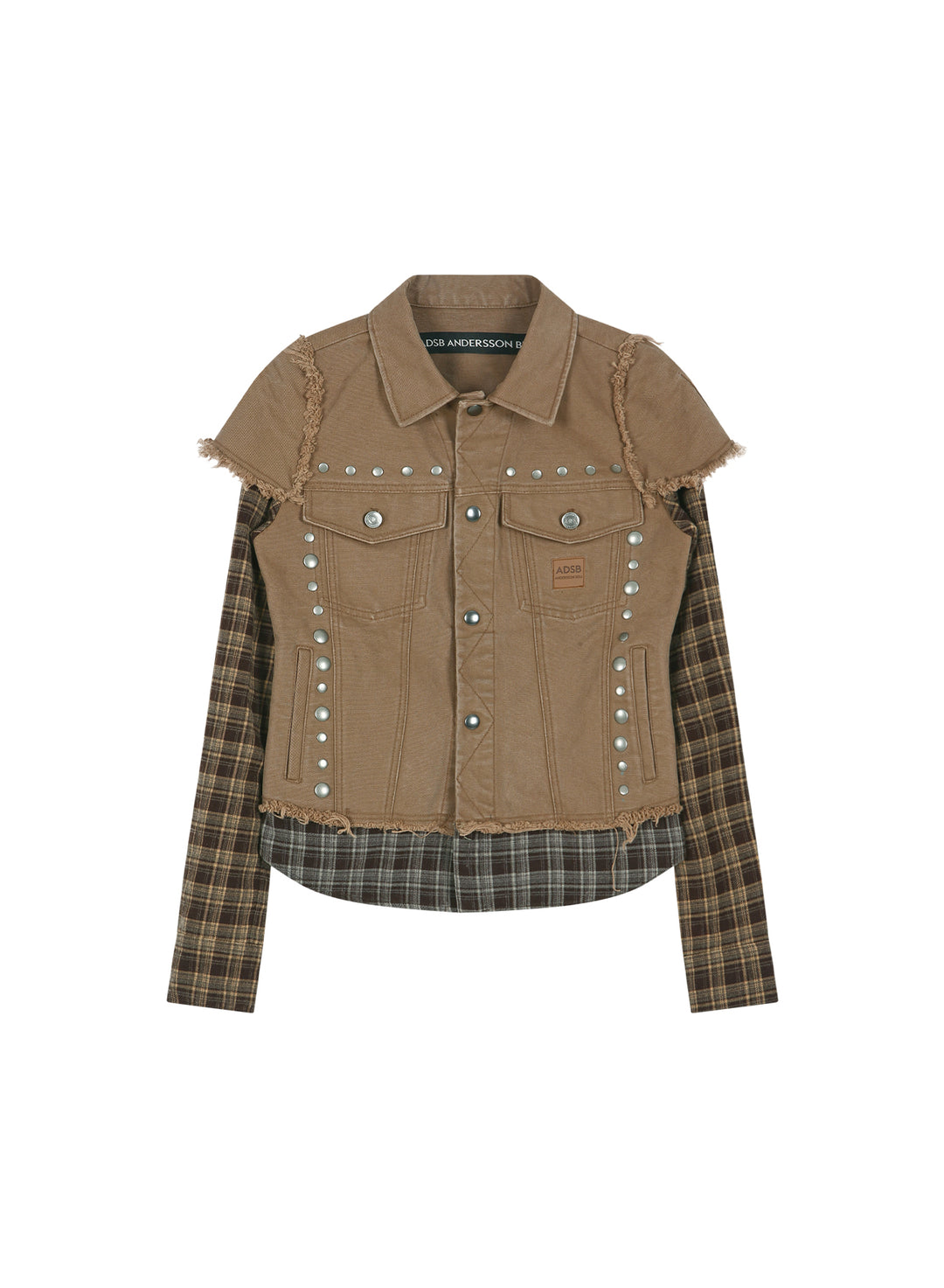 Layered Studded Vest Shirt