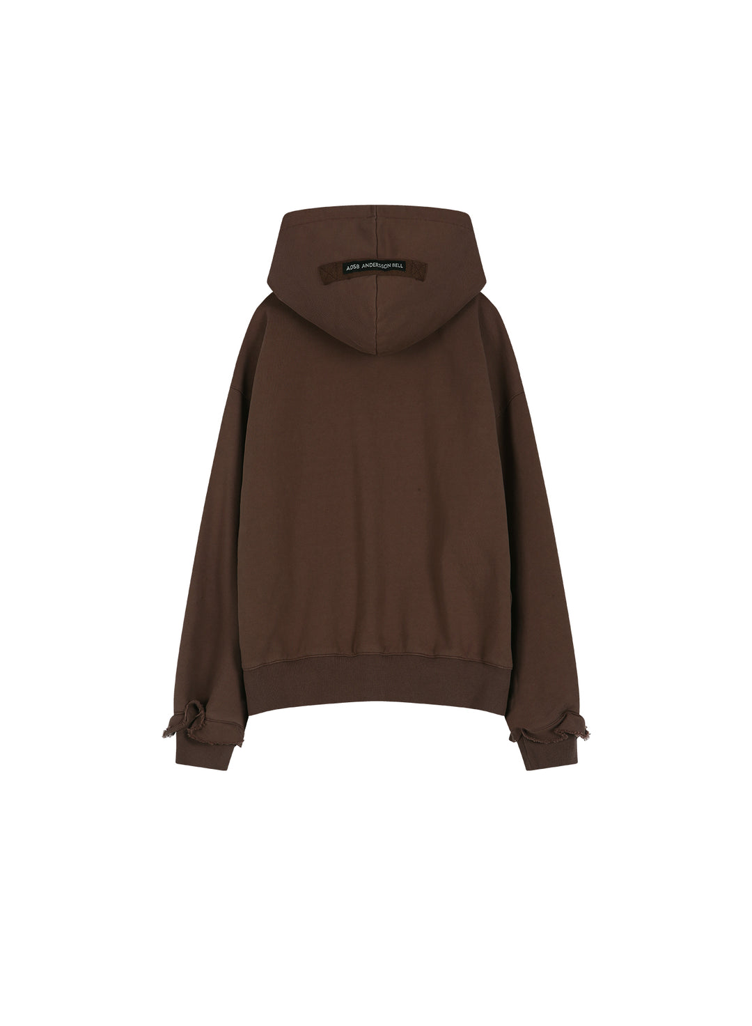 Raw-Cut Studded Zip-Up Hoodie
