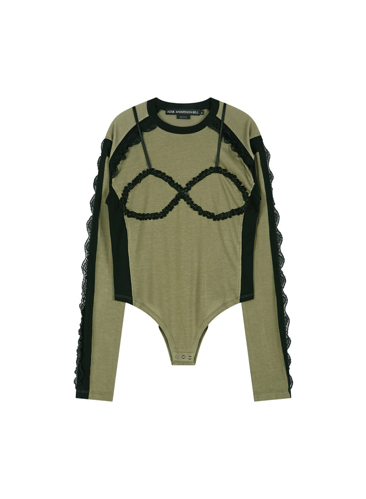 Strap Detail Long Sleeve Bodysuit