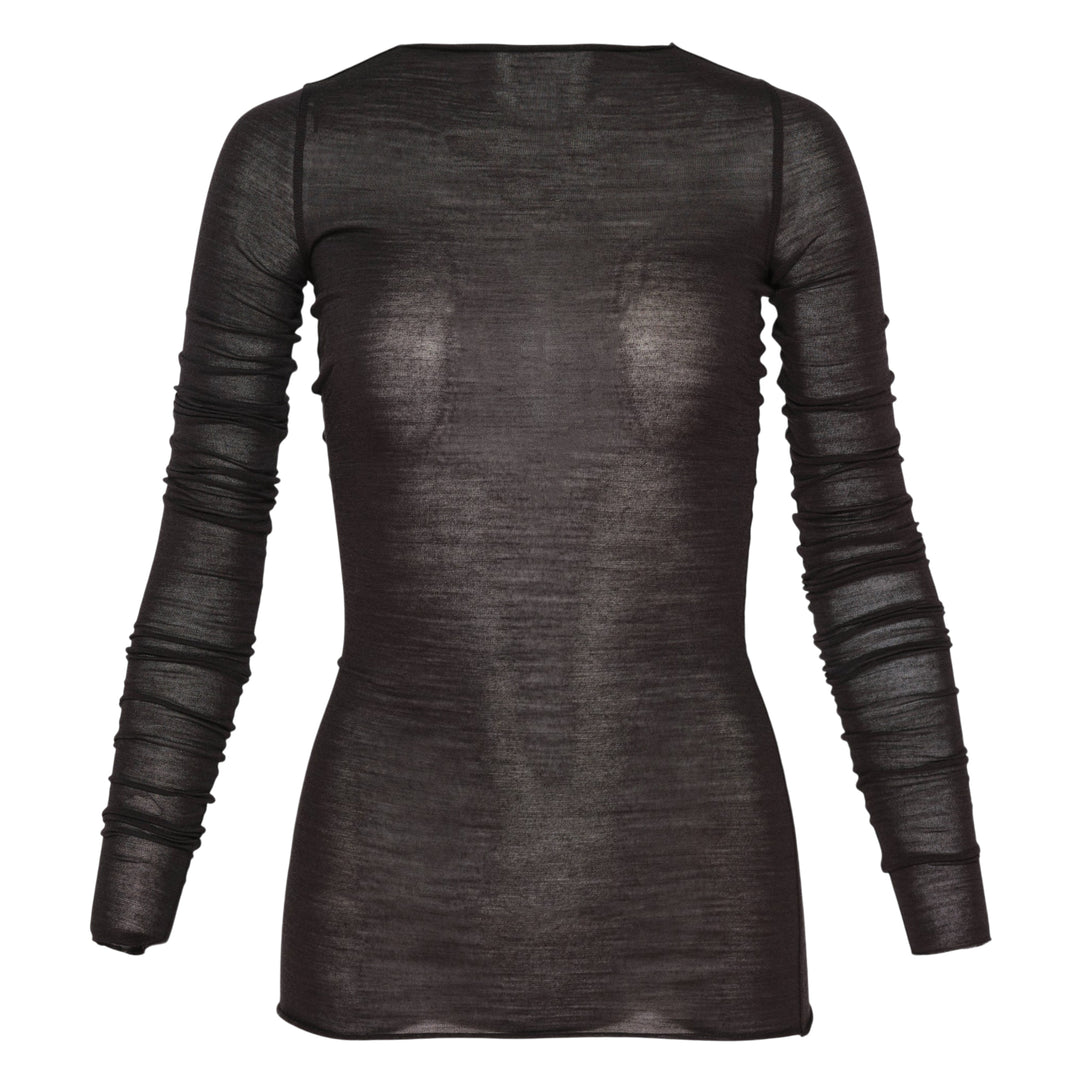 Long Sleeve Wool Silk Tee