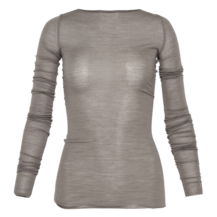 Long Sleeve Wool Silk Tee