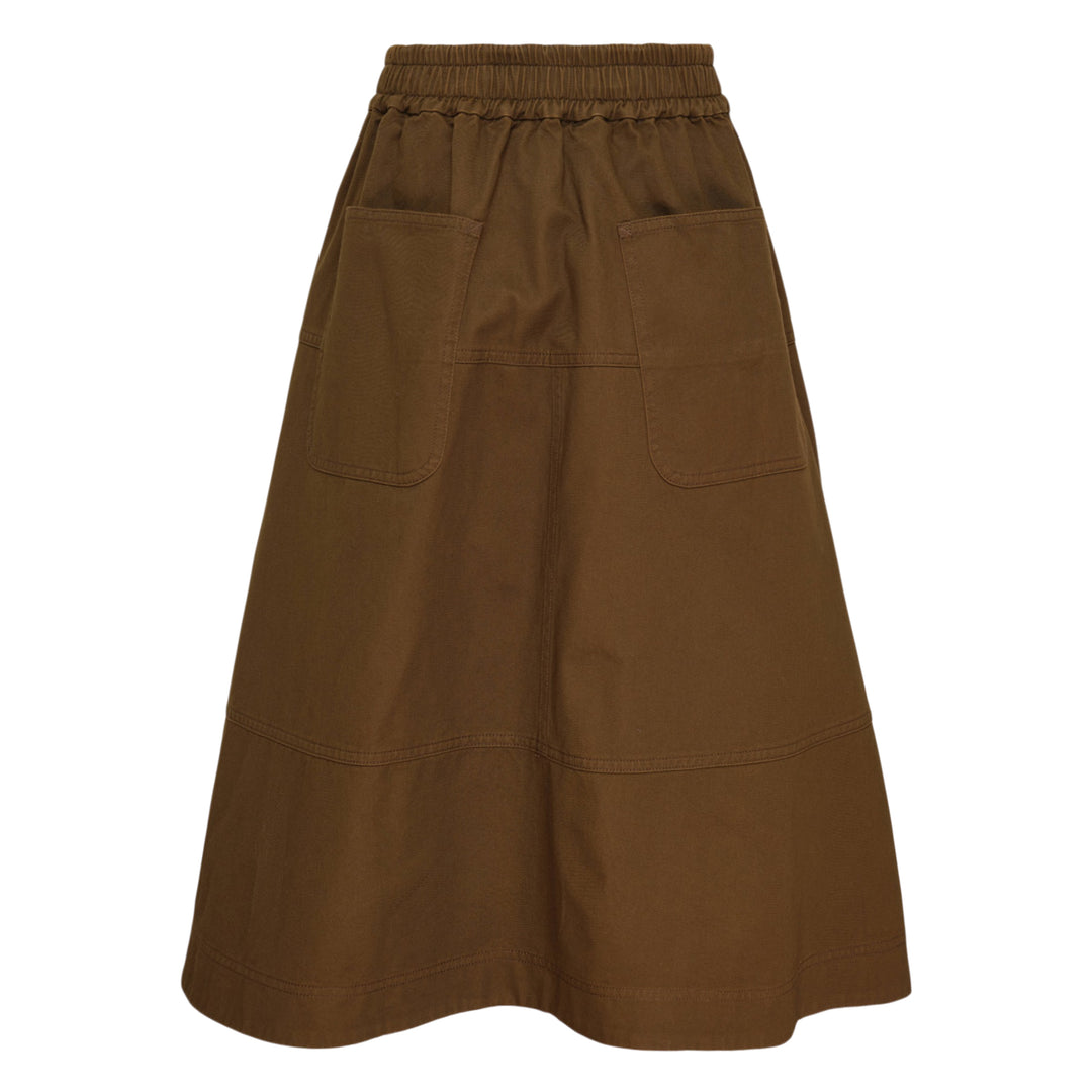 Harper Drill Flare Skirt
