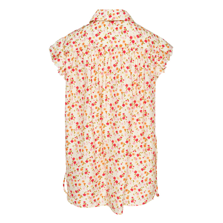 Flora Silk Short Sleeve Shirt