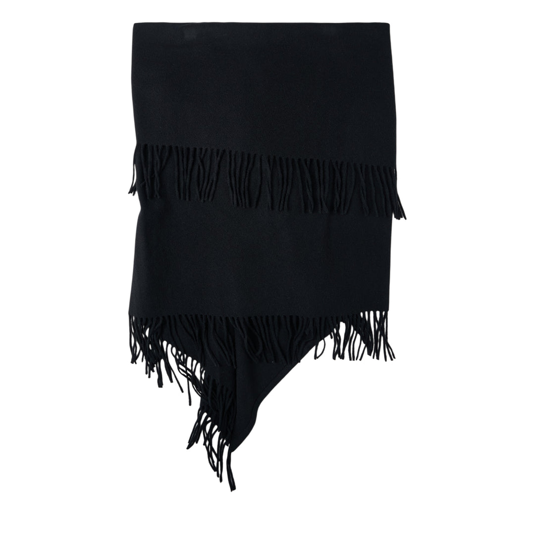 Fringed Zip Shawl
