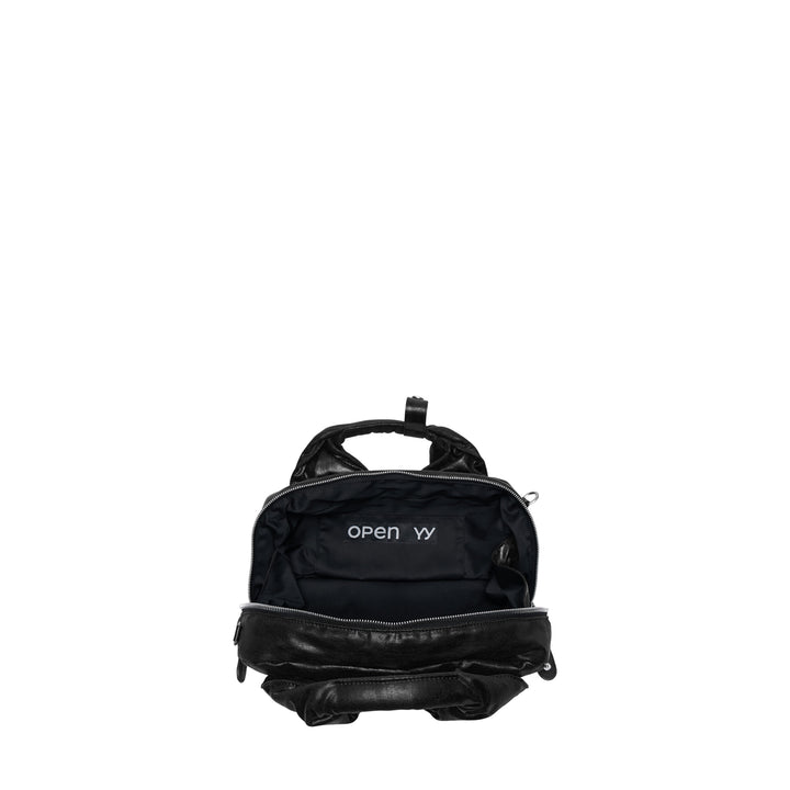 Oil Skin Mini Tote with Furry Strap