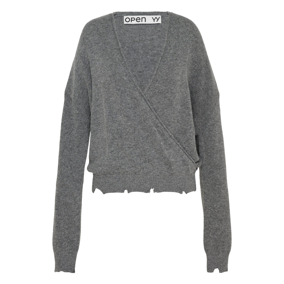Wool Criss Cross Wrap Knit