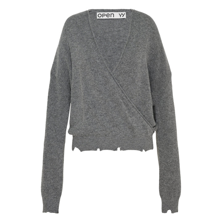 Wool Criss Cross Wrap Knit