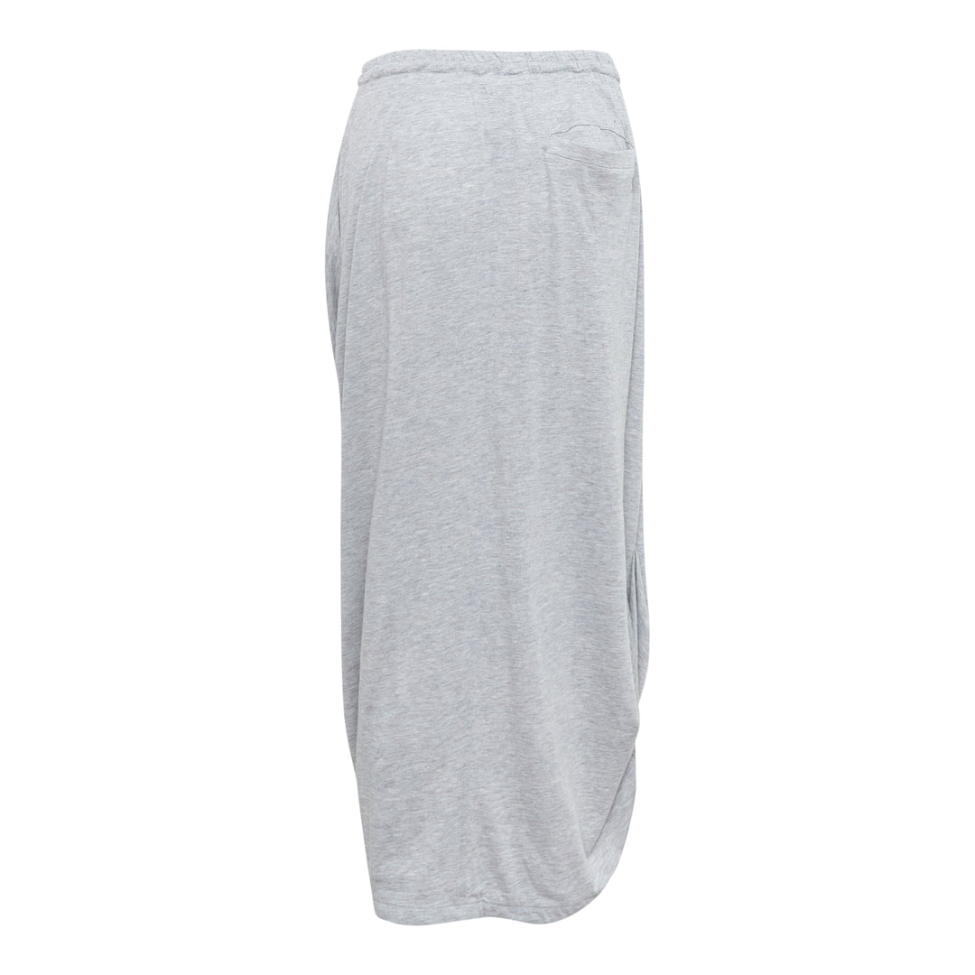 Draped Cotton Maxi Skirt