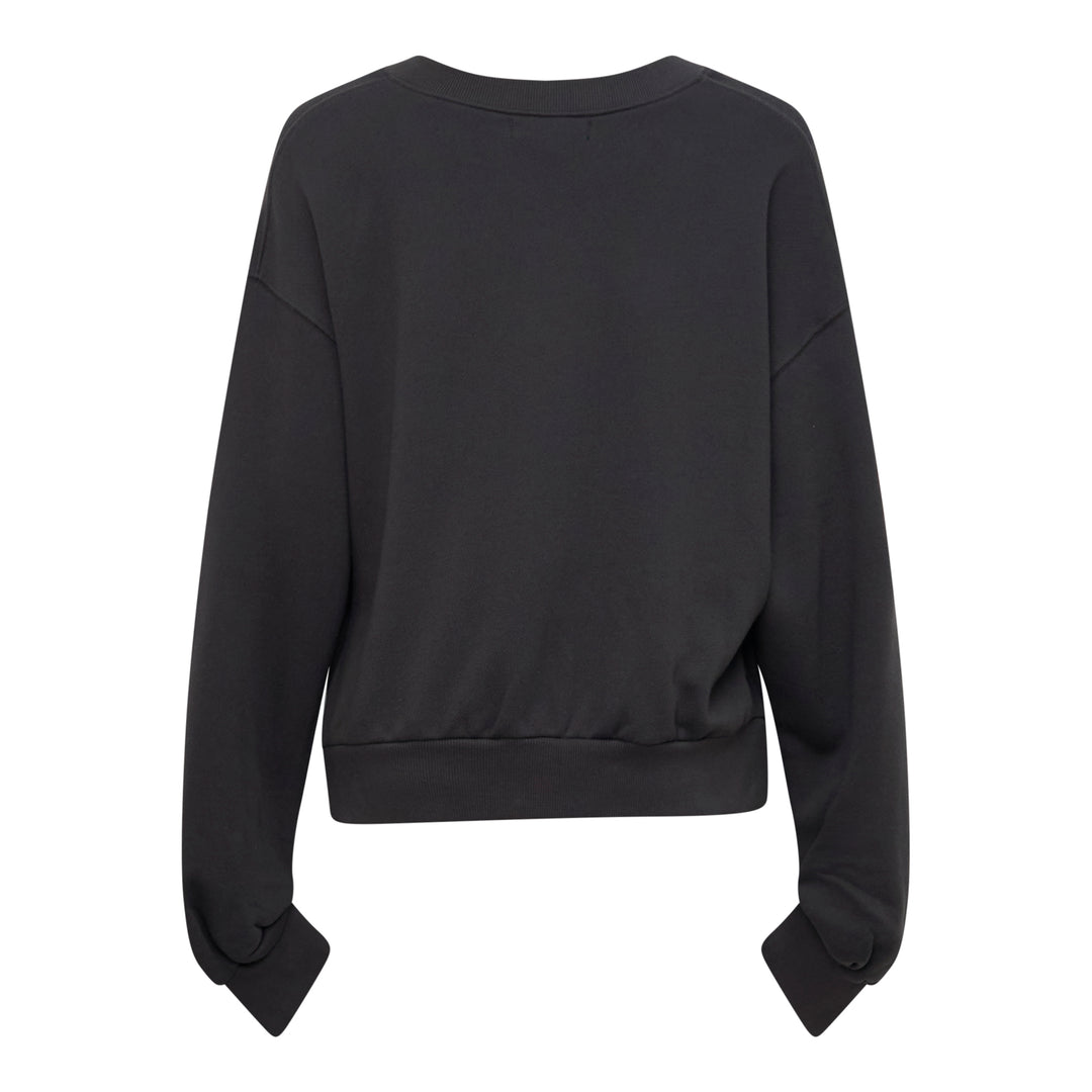 Slouchy V-Neck Sweatshirt