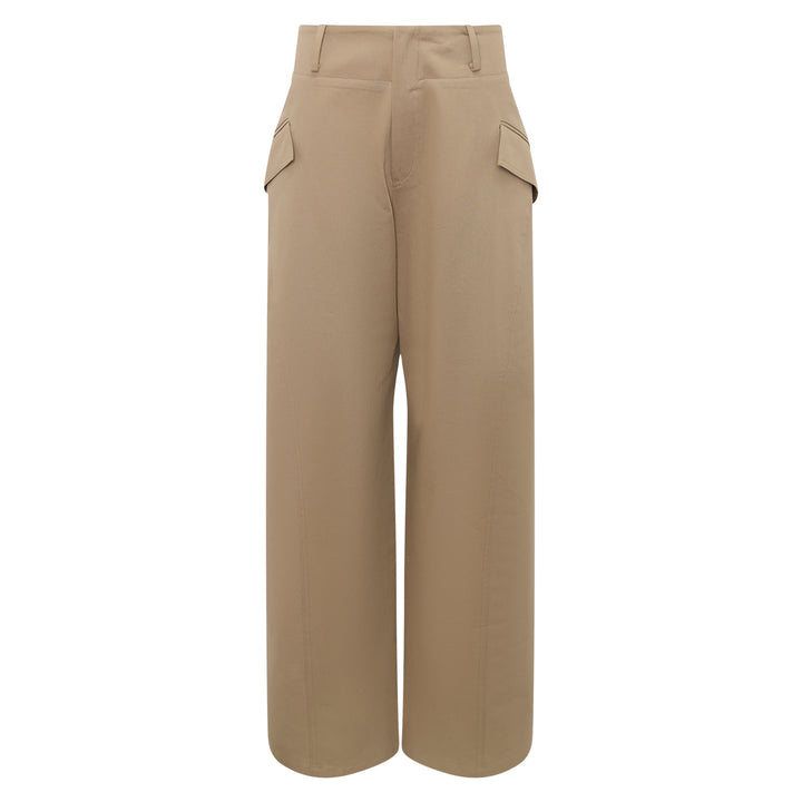 Spiral Line Barrel Trousers