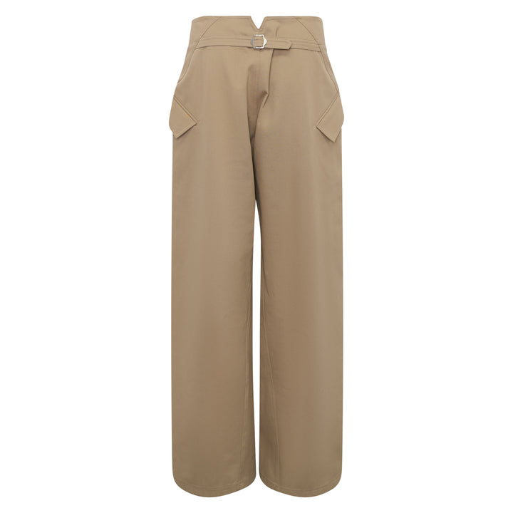 Spiral Line Barrel Trousers