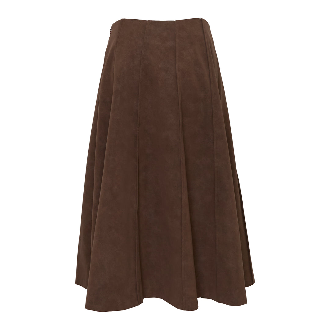 Suede Aura Midi Skirt