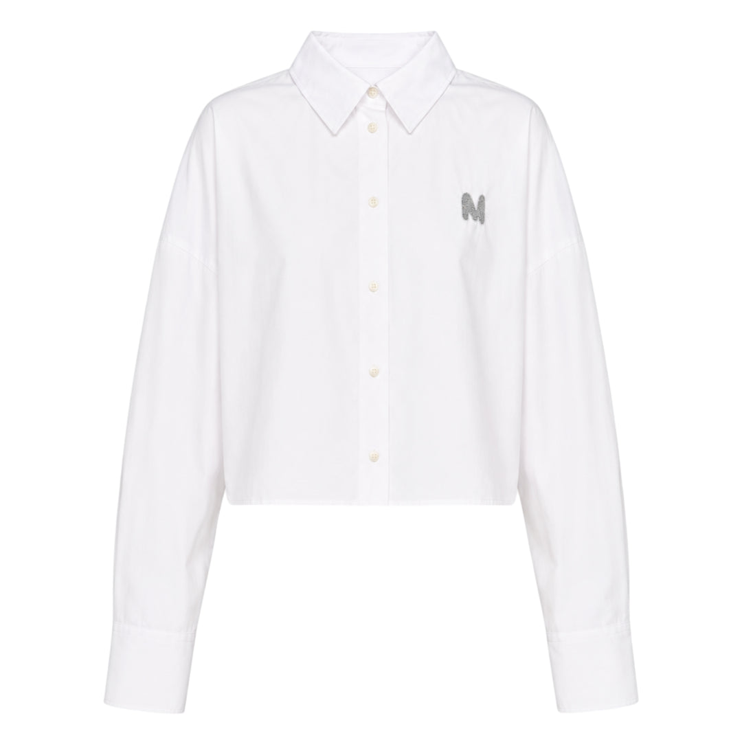 Embellished M Cropped Shirt