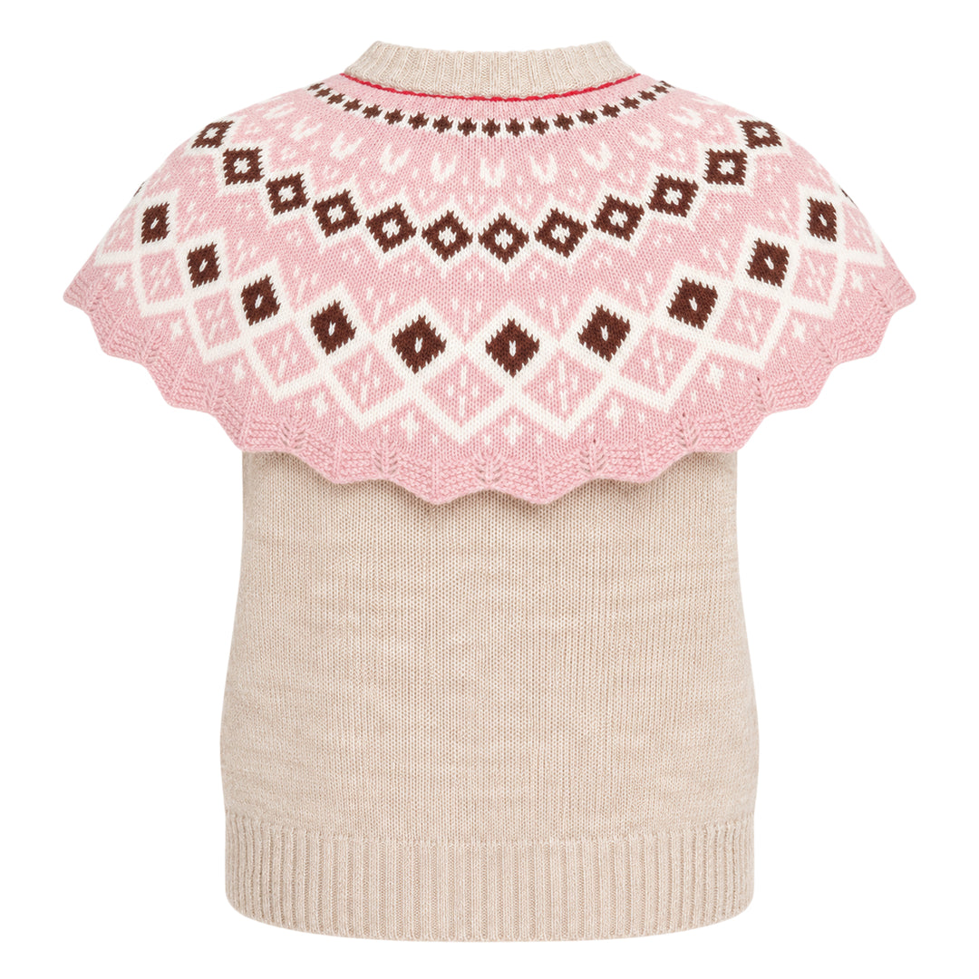 Knit Top With Capelet