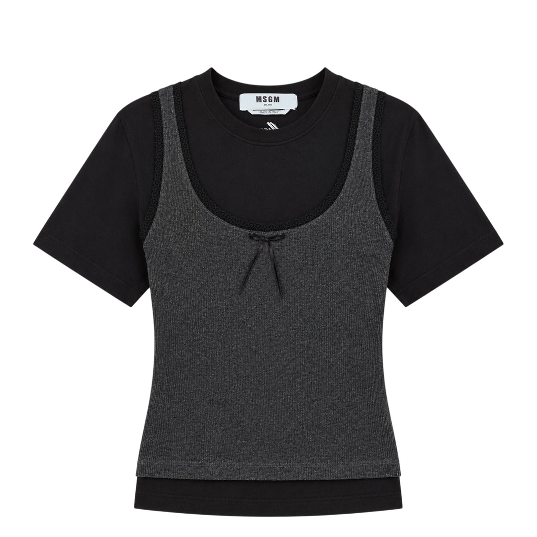 Layered Tank Top Tee