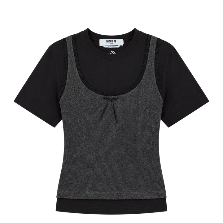 Layered Tank Top Tee