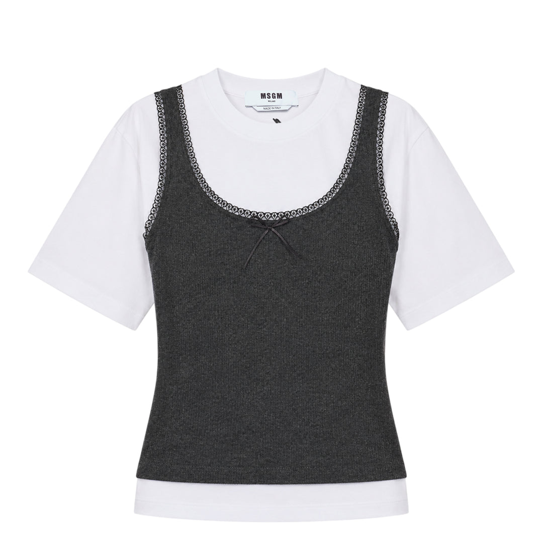 Layered Tank Top Tee