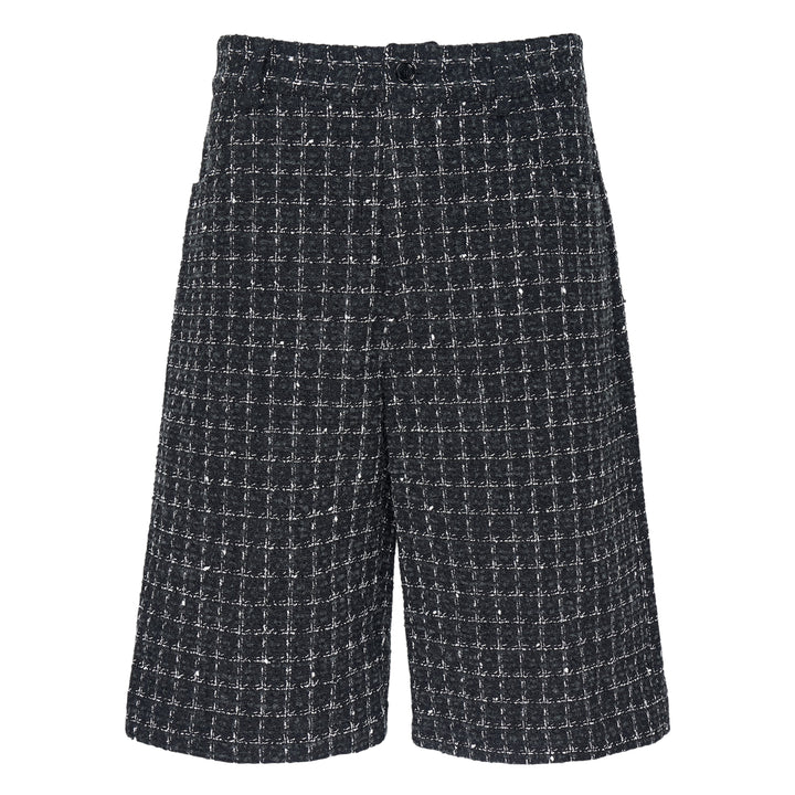 Checkered Tweed Bermuda Shorts