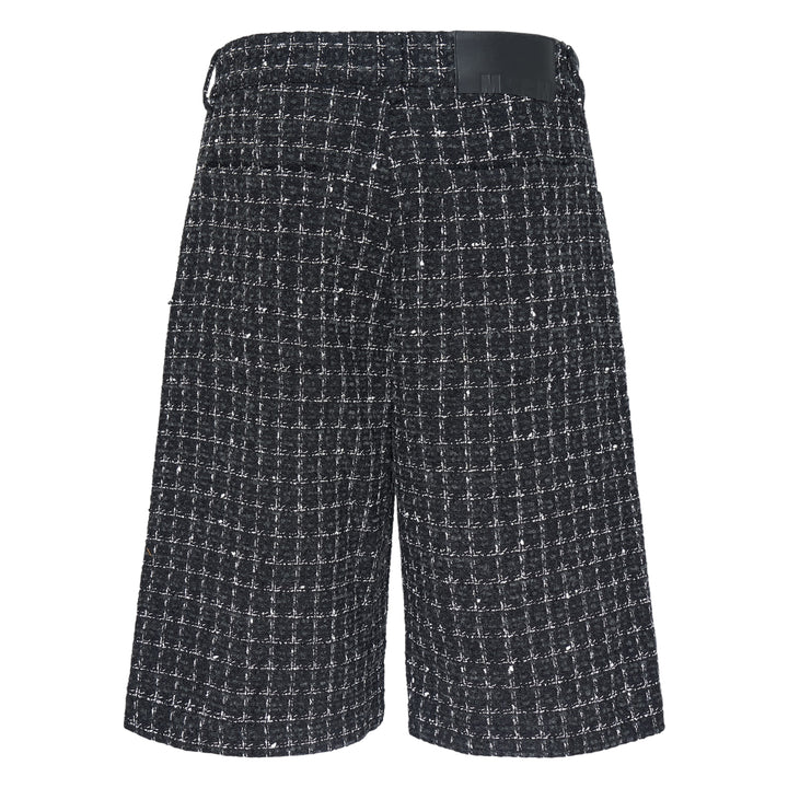 Checkered Tweed Bermuda Shorts