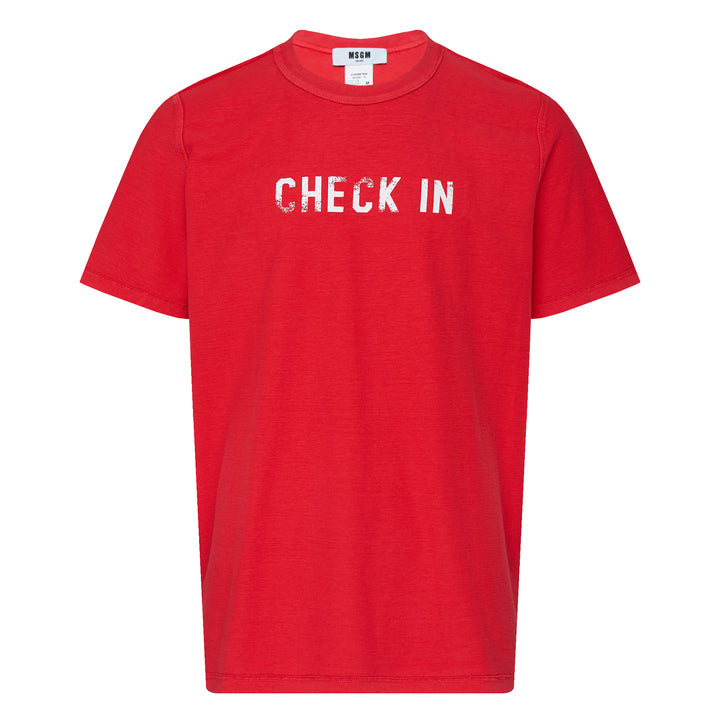 Reversible Check In Out Tee