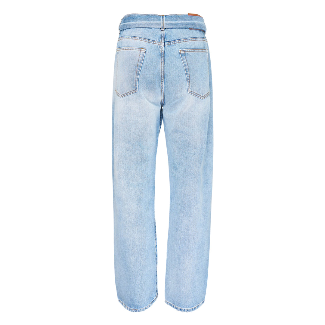 Jeans With Belt Straps