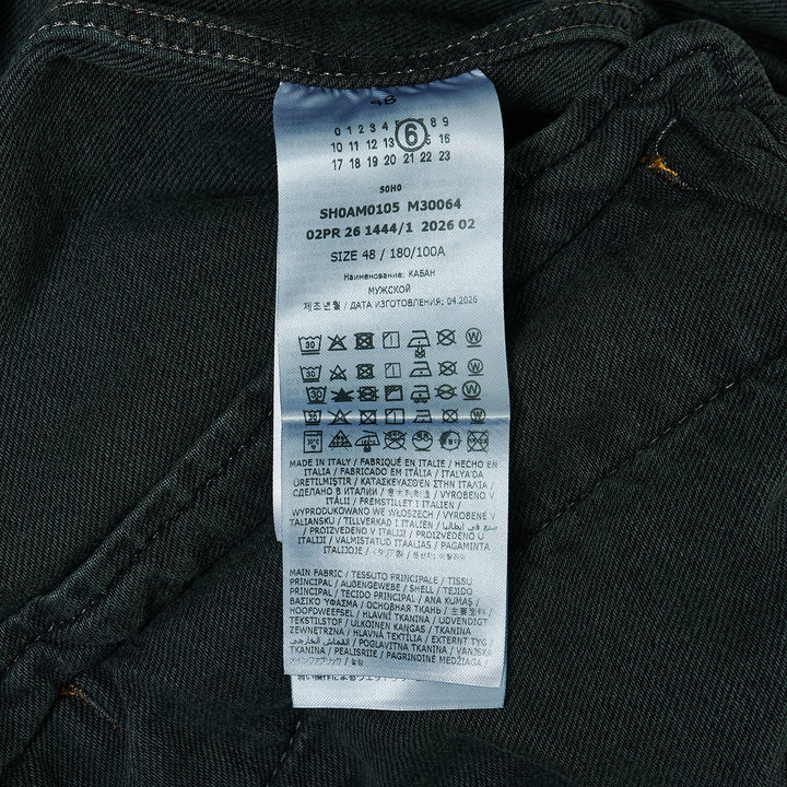 Sticker Print Denim Jacket