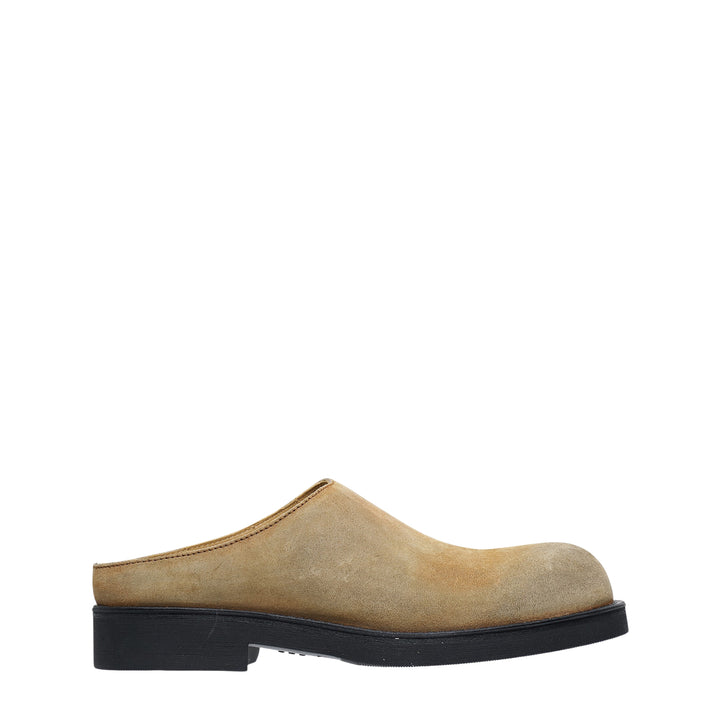 Suede Leather Mule Slippers