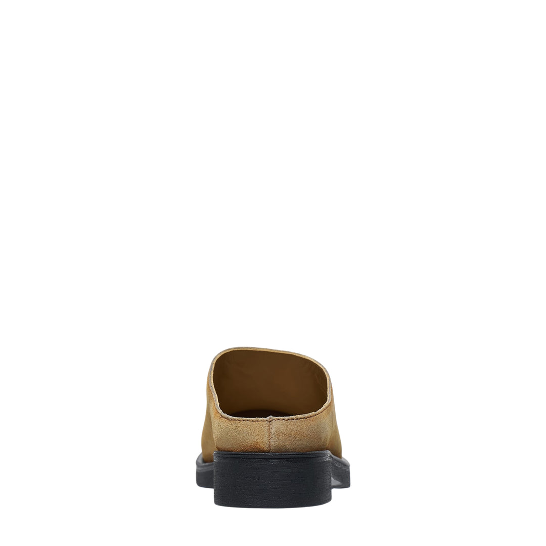 Suede Leather Mule Slippers