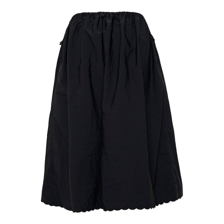 Embroidered Taffeta Midi Skirt