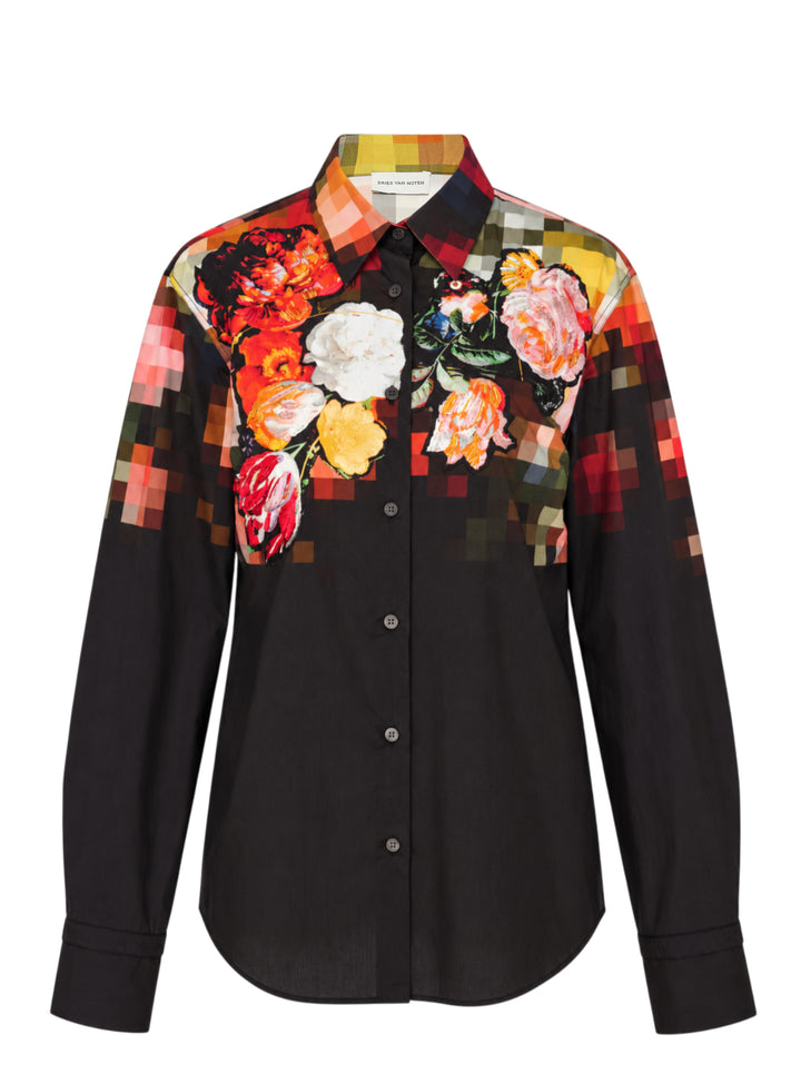 Dries Van Noten Embroidered Cuff Blouse