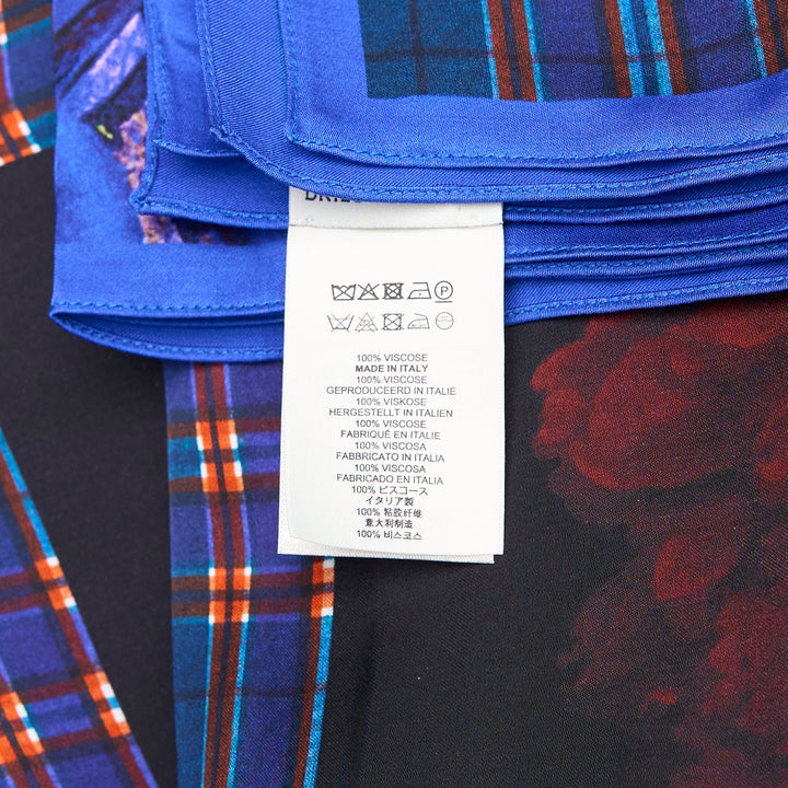 Twin Print Floral Pareo Scarf