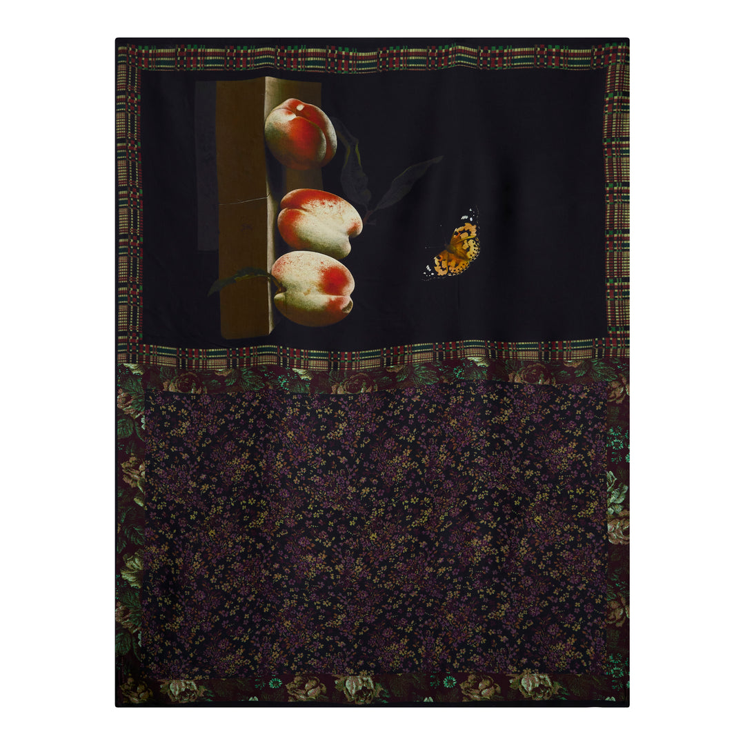 Twin Print Floral Pareo Scarf