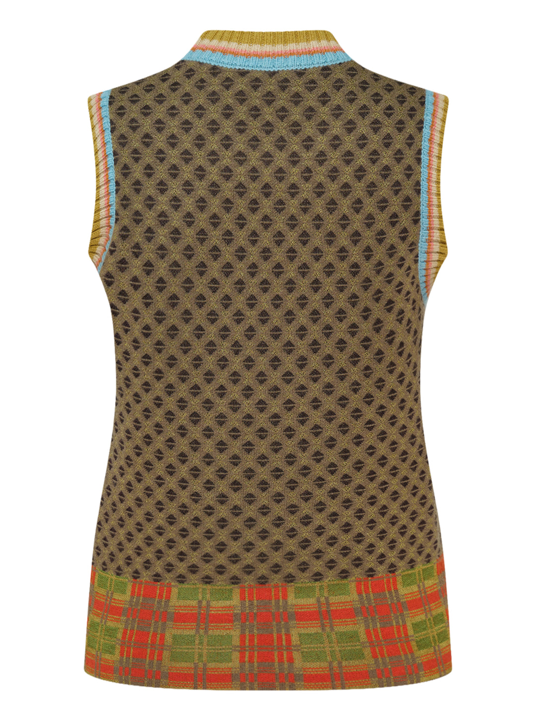 Dries Van Noten Contrast Neckline Knit Vest - view 2