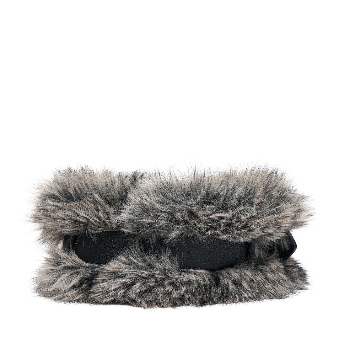 Belted Fur Short Muffler
