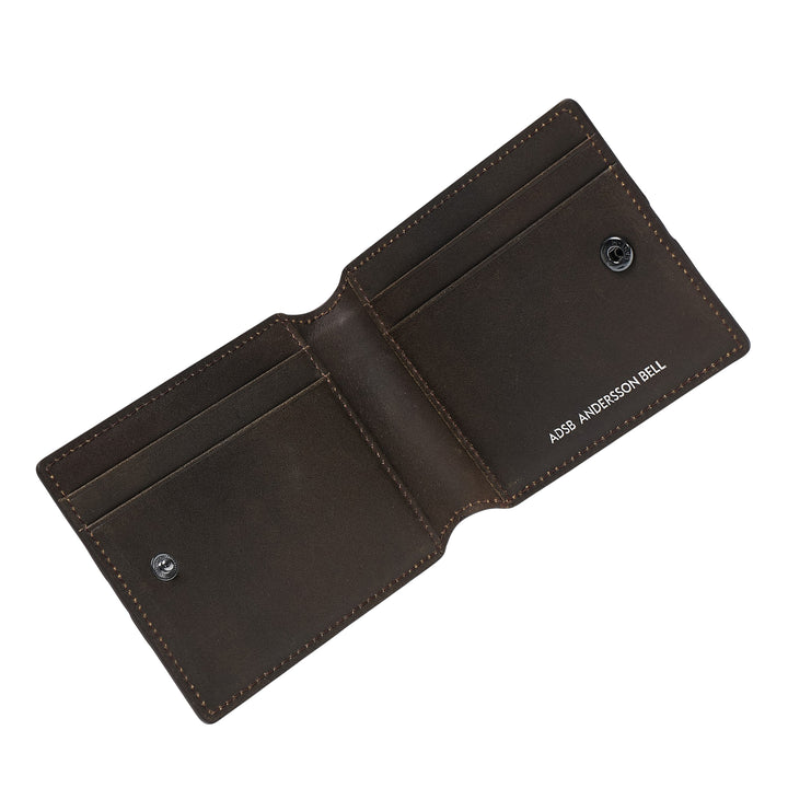 Brown Leather Zip Wallet