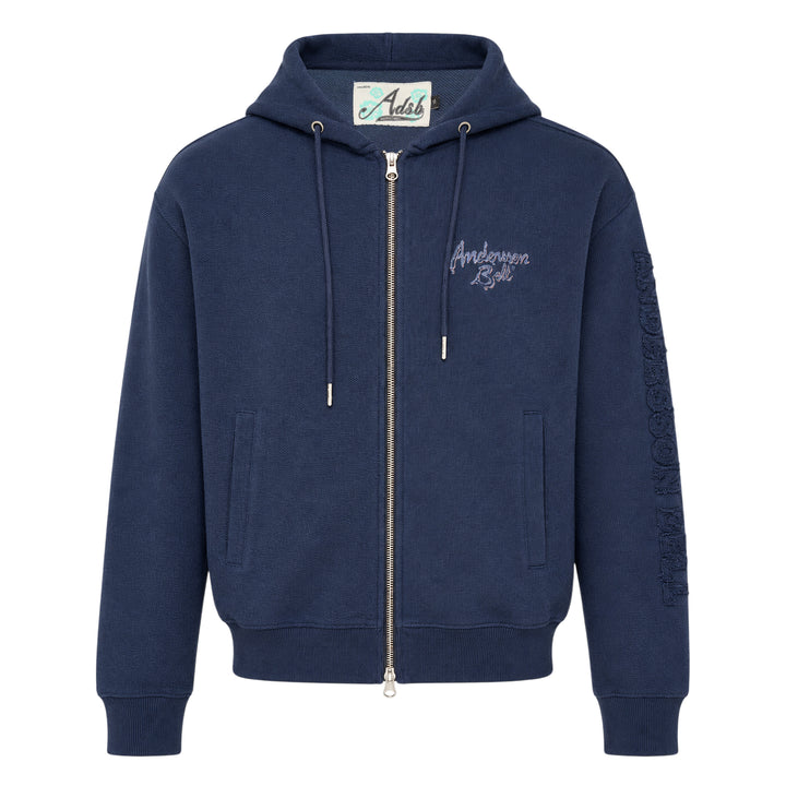 Unisex Patchwork Zip Hoodie