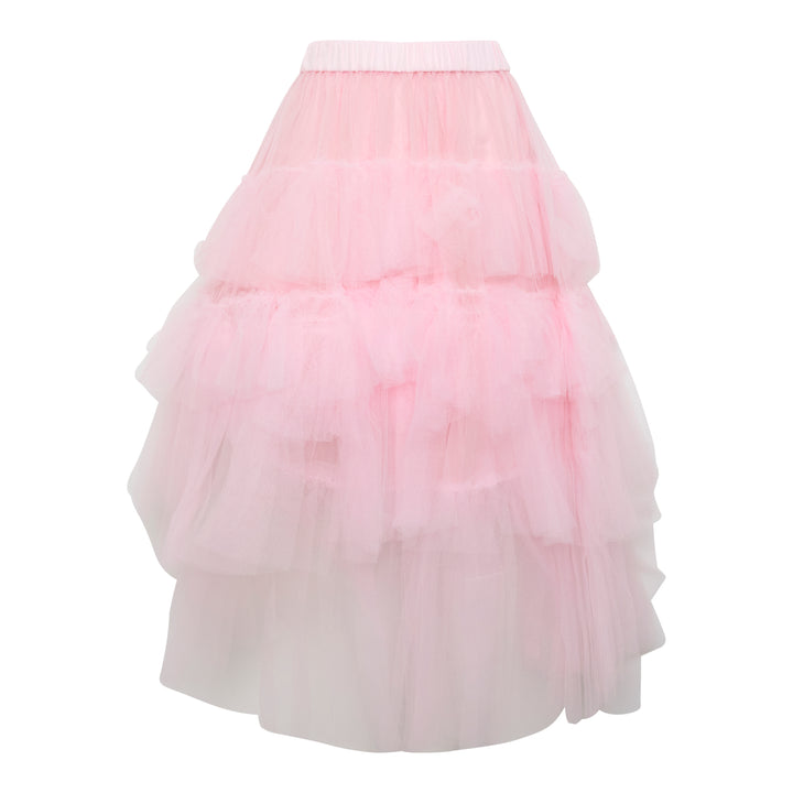 Long Tiered Tulle Skirt