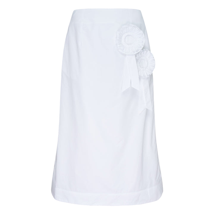 Ribbon Rosette Midi Skirt