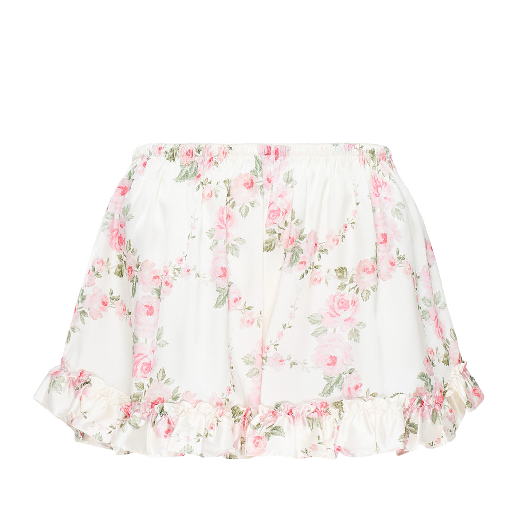 Ruffle Frill Floral Shorts