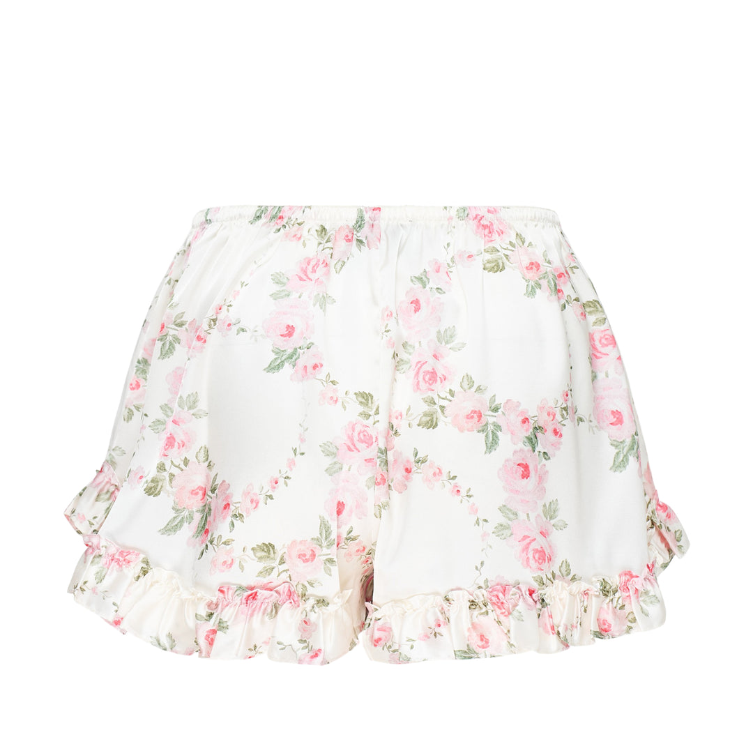 Ruffle Frill Floral Shorts