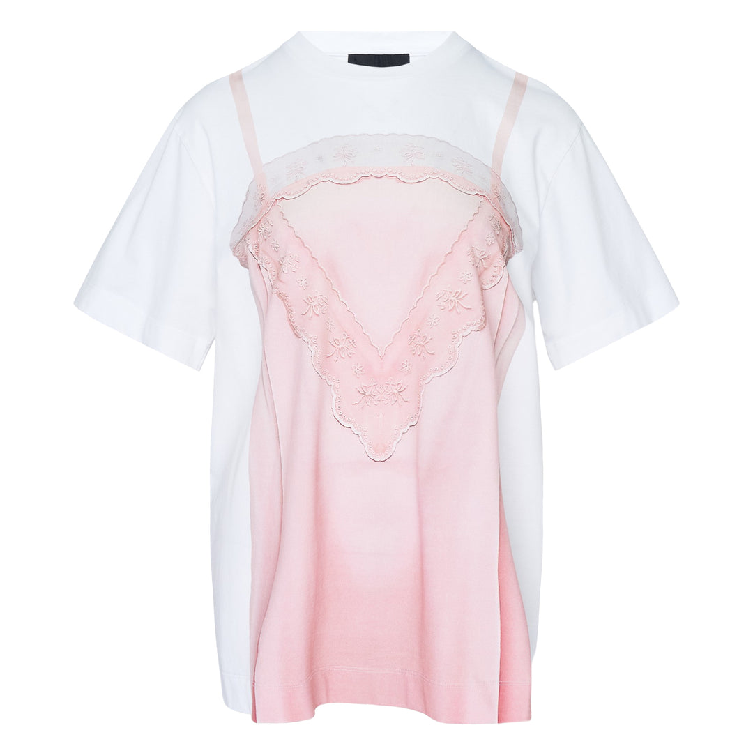 Satin Slip Trompe L'Oeil Tee