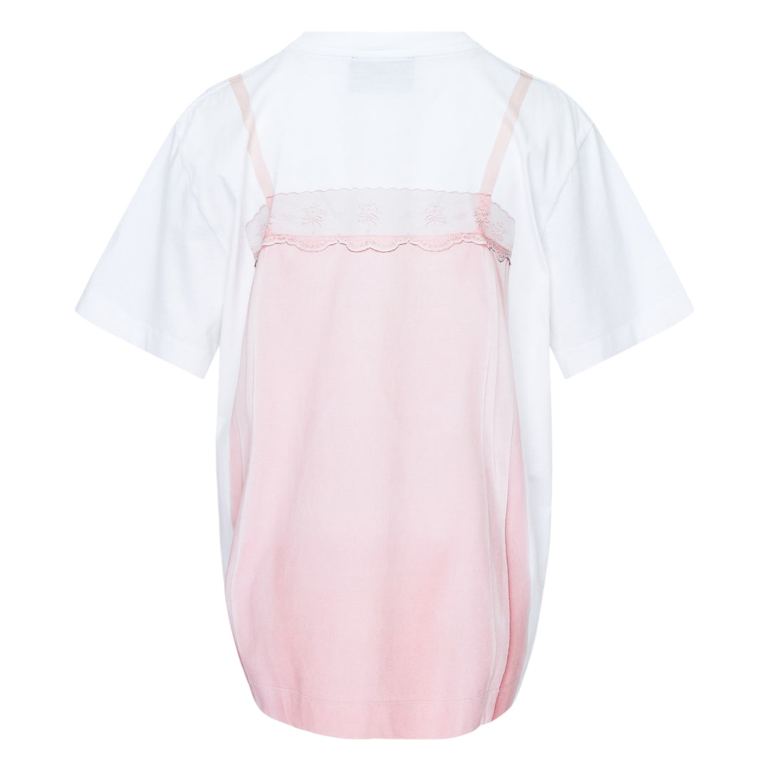 Satin Slip Trompe L'Oeil Tee