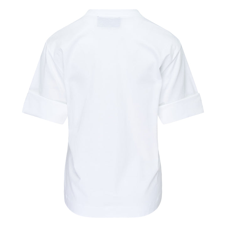 Gathered Rose Wire Sleeve Tee