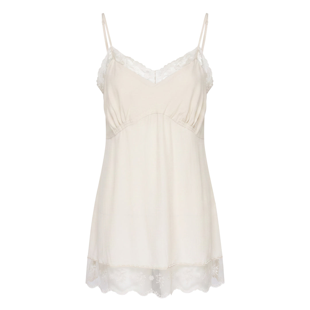 Lace Trim Negligee Cami